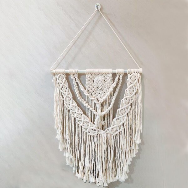 buy Macrame White Wall Hanging in India