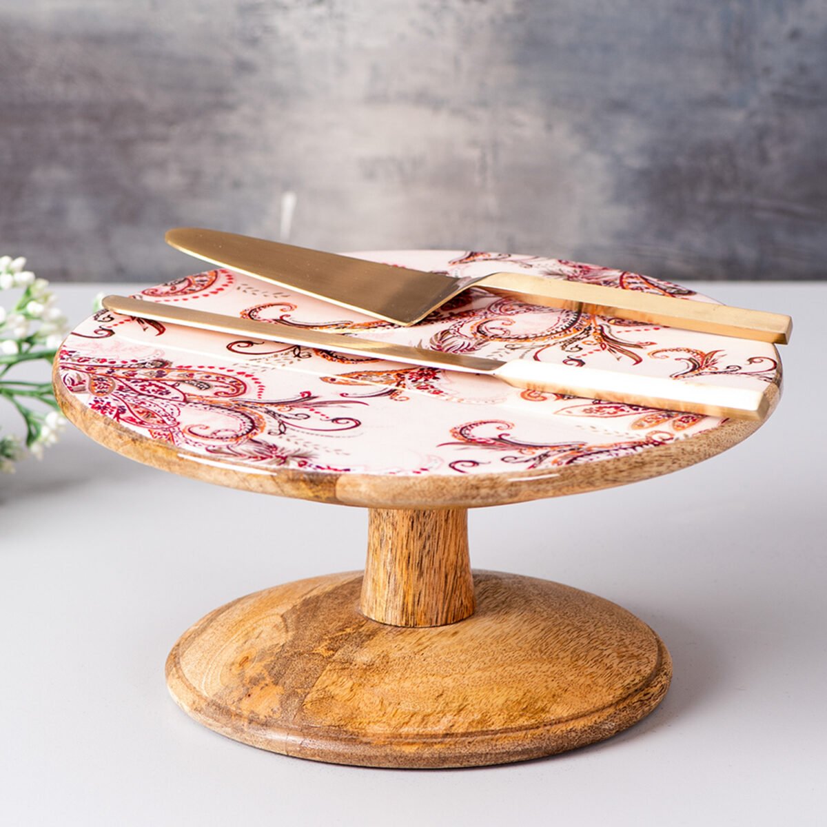 printed dessert stand