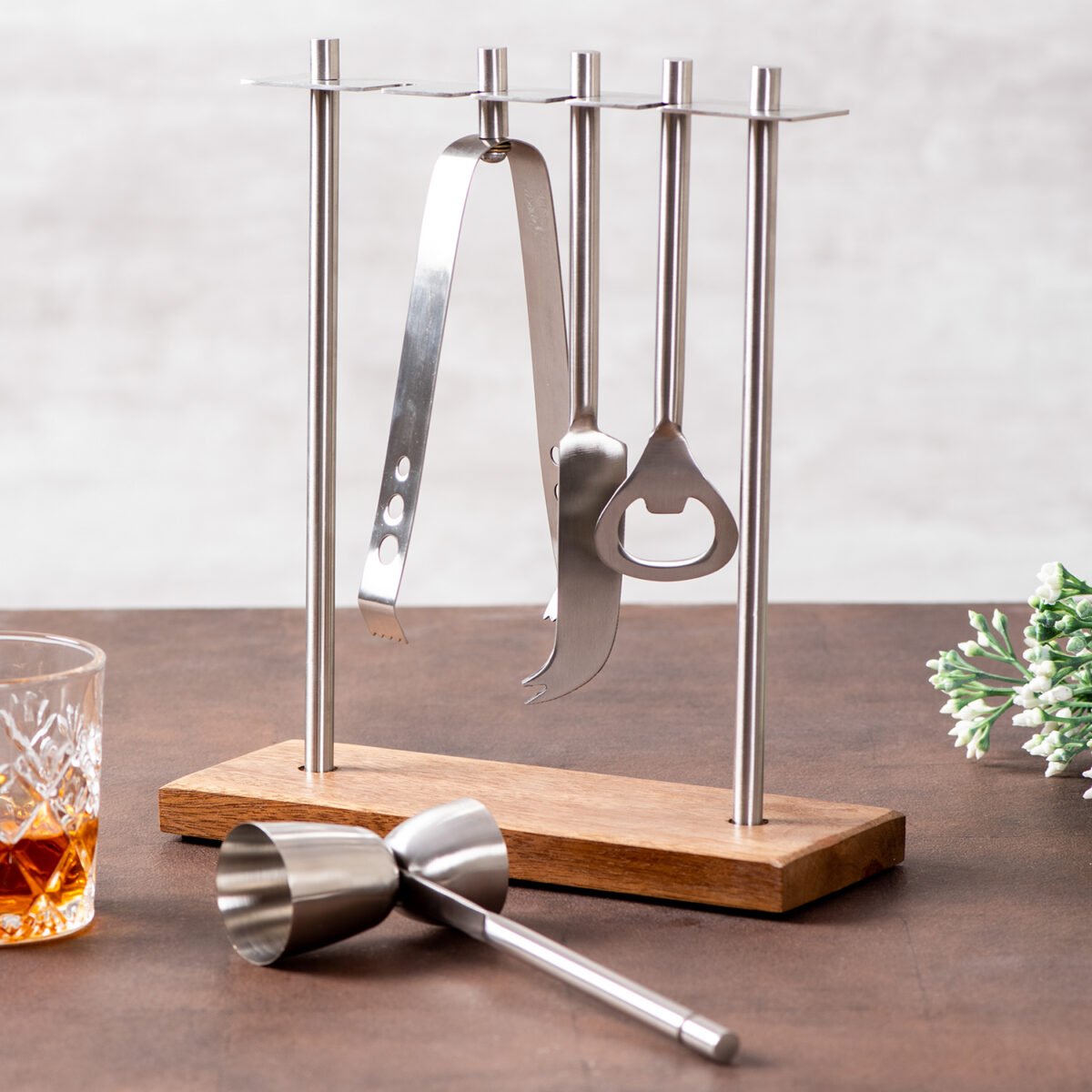 Exquisite Silver Bar Tool Set