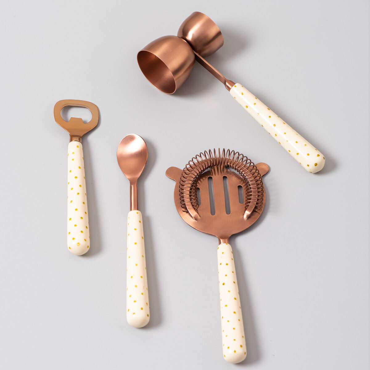 Elegant Copper Bar Tools Set