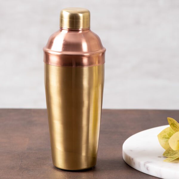 Stainless Steel Cocktail Shaker (Gold & Copper)