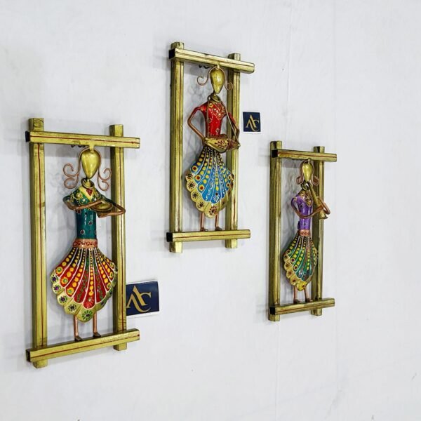 Musician Panel Set of Three - This product consists of Rajasthani 3 piece musician