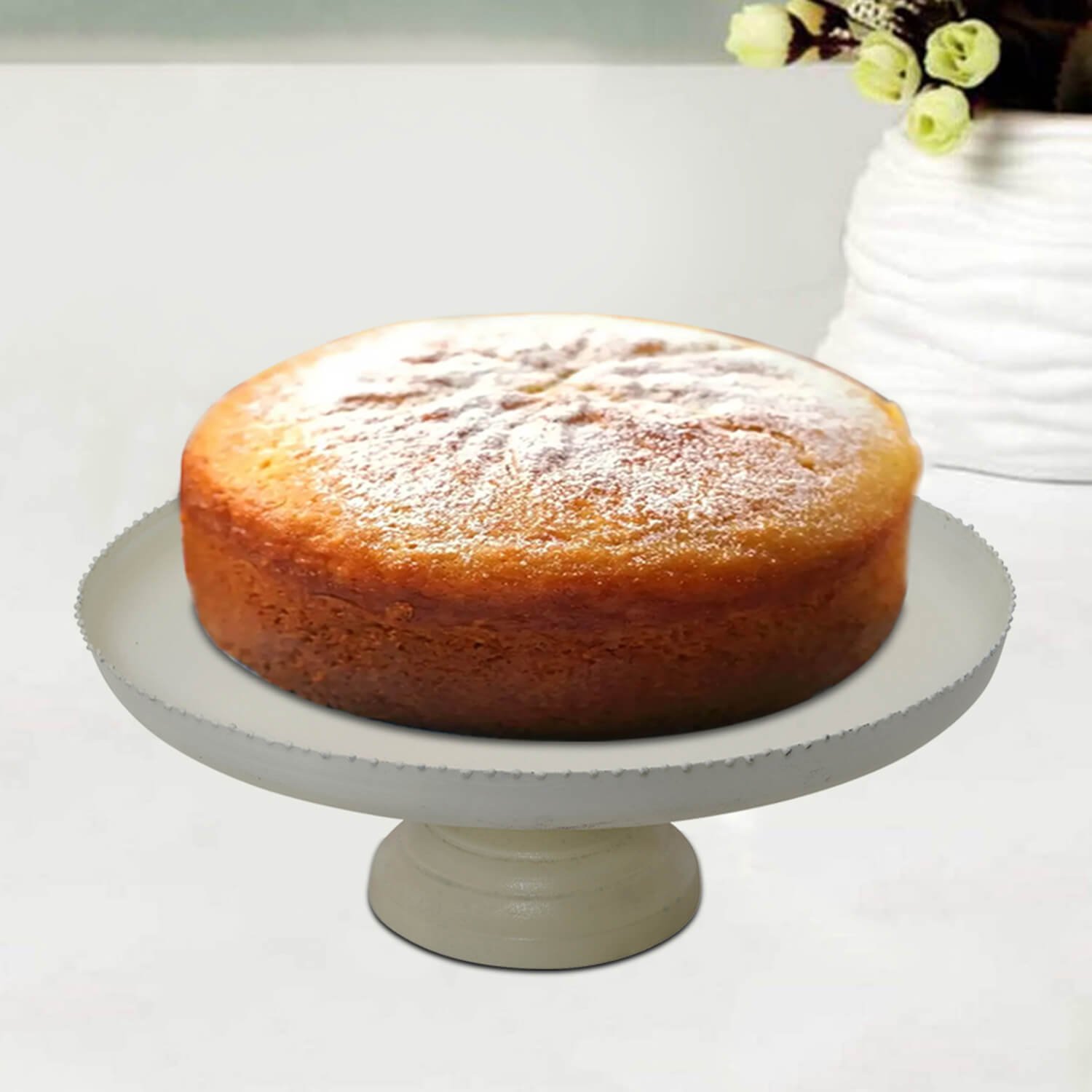 Round Pedestal Cake Stand, White - 11 Dessert Display Holder, 1 - Harris  Teeter